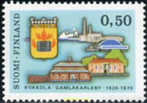 Sellos: 104177 MNH FINLANDIA 1970 350 ANIVERSARIO DE LA CIUDAD DE KOKKOLA