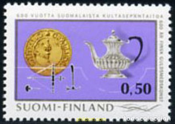 Sellos: 102904 MNH FINLANDIA 1971 600 ANIVERSARIO DE LA ORFEBRERIA FINLANDESA