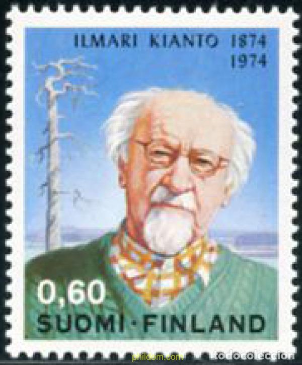 Sellos: 102956 MNH FINLANDIA 1974 CENTENARIO DEL NACIMIENTO DE ILMARI KIANTO