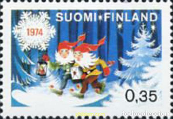 Sellos: 102963 MNH FINLANDIA 1974 NAVIDAD