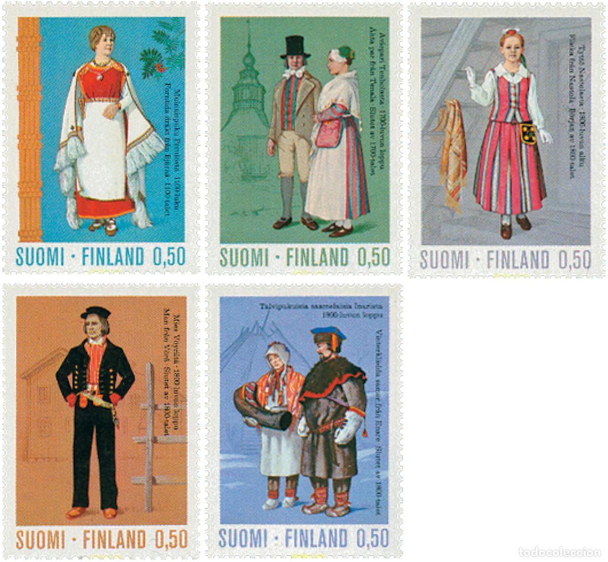 Francobolli: 102920 MNH FINLANDIA 1972 TRAJES TIPICOS