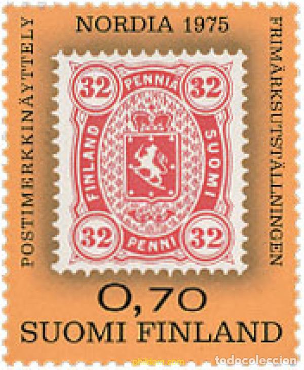 Sellos: 102966 MNH FINLANDIA 1975 NORDIA 1975. EXPOSICION FILATELICA NORDICA