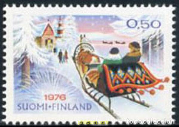 Sellos: 103015 MNH FINLANDIA 1976 NAVIDAD