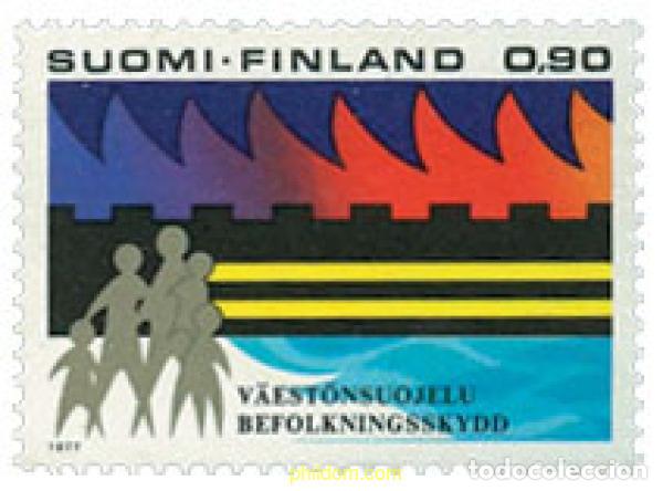 Sellos: 103026 MNH FINLANDIA 1977 SEGURIDAD Y PROTECCION DE LA POBLACION