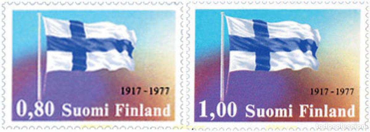 Sellos: 103028 MNH FINLANDIA 1977 60 ANIVERSARIO DE LA INDEPENDENCIA