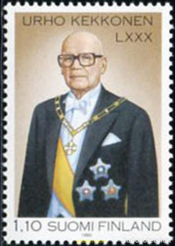 Sellos: 103061 MNH FINLANDIA 1980 80 ANIVERSARIO DEL PRESIDENTE URHO KEKKONEN