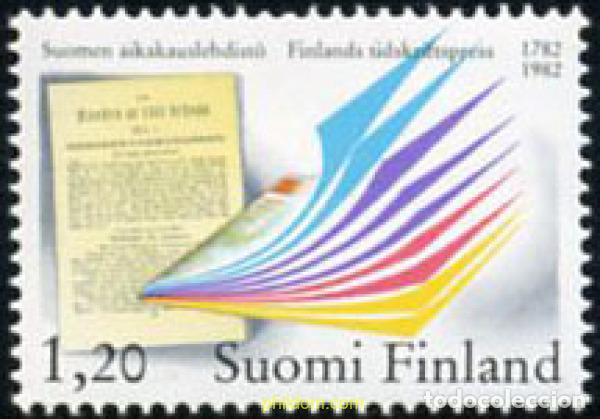 Sellos: 103080 MNH FINLANDIA 1982 BICENTENARIO DE LOS PERIODICOS FINLANDESES