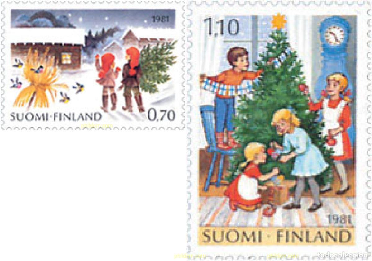 Sellos: 103076 MNH FINLANDIA 1981 NAVIDAD