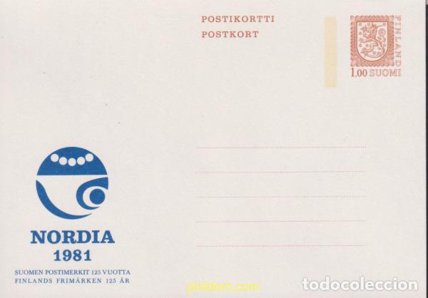 Sellos: 619808 MNH FINLANDIA 1981 NORDIA 81. EXPOSICION FILATELICA Y 125 ANIVERSARIO DEL SELLO
