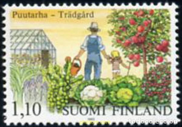 Sellos: 103099 MNH FINLANDIA 1982 CENTENARIO DE LA FUNDACION DE LA SOCIEDAD DE HORTICULTURA &rdquo;AURA TRADGARDS