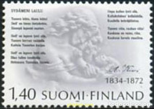 Timbres: 103146 MNH FINLANDIA 1984 150 ANIVERSARIO DEL NACIMIENTO DE ALEKSIS KIVI