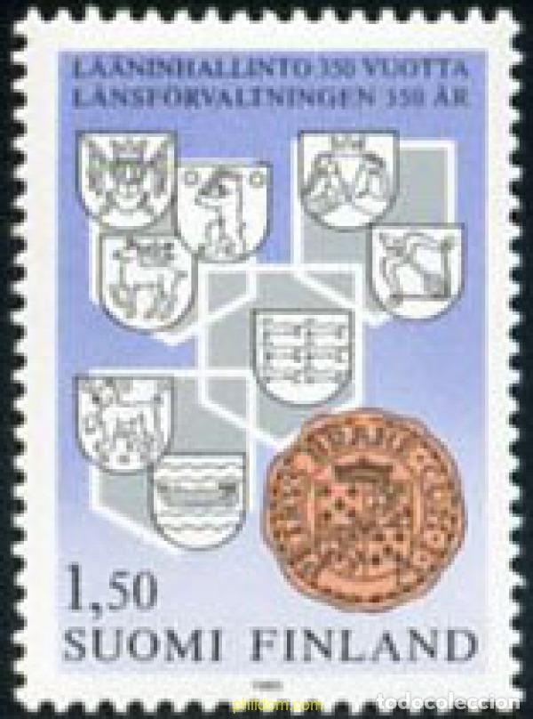 Timbres: 103162 MNH FINLANDIA 1985 350 ANIVERSARIO DE LA ADMINISTRACION PROVINCIAL