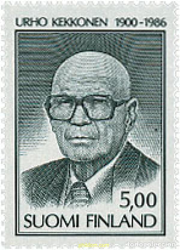 Stamps: 103181 MNH FINLANDIA 1986 MUERTE DEL URHO KEKKONEN