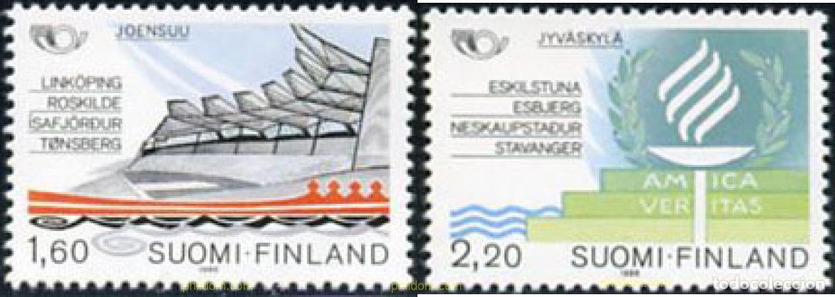 Stamps: 103178 MNH FINLANDIA 1986 NORDEN 86. CIUDADES HERMANADAS EN ESCANDINAVIA