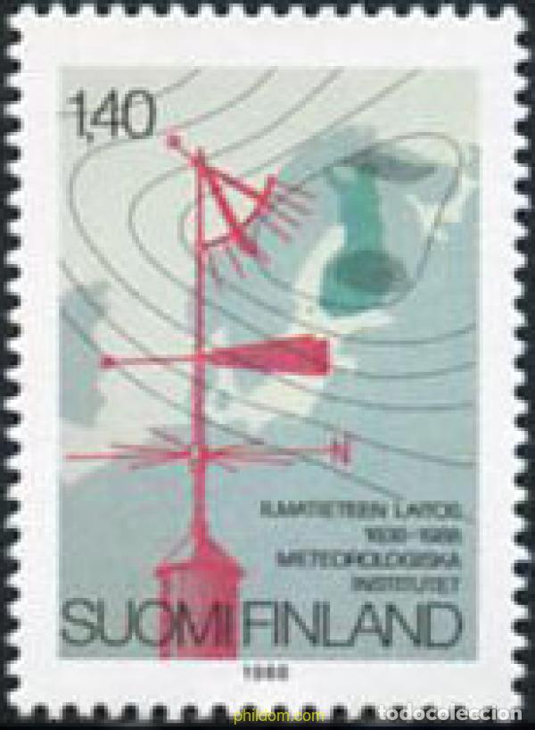Sellos: 103199 MNH FINLANDIA 1988 150 ANIVERSARIO DEL INSTITUTO METEOROLOGICO NACIONAL