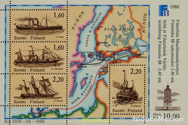 Sellos: 103179 MNH FINLANDIA 1986 FINLANDIA 88. EXPOSICION FILATELICA INTERNACIONAL