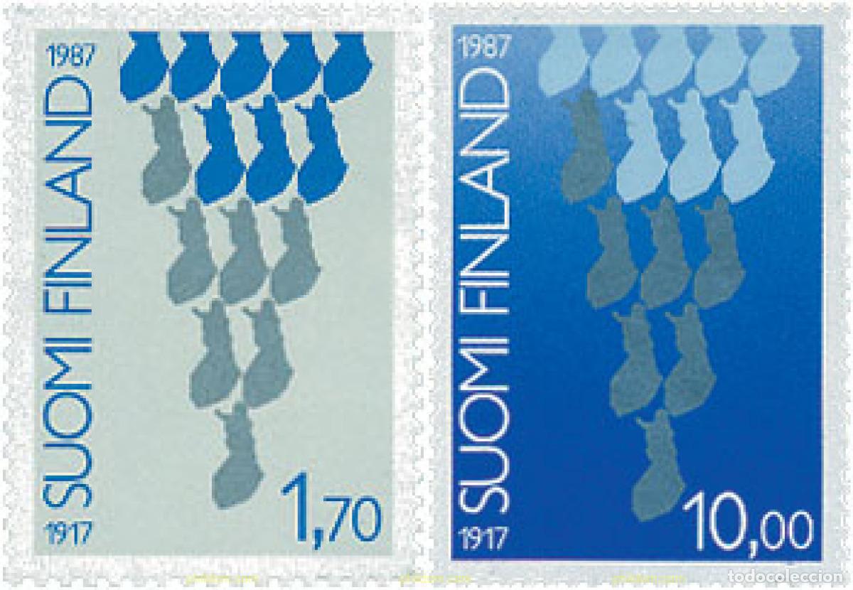 Sellos: 103191 MNH FINLANDIA 1987 70 ANIVERSARIO DE LA INDEPENDENCIA