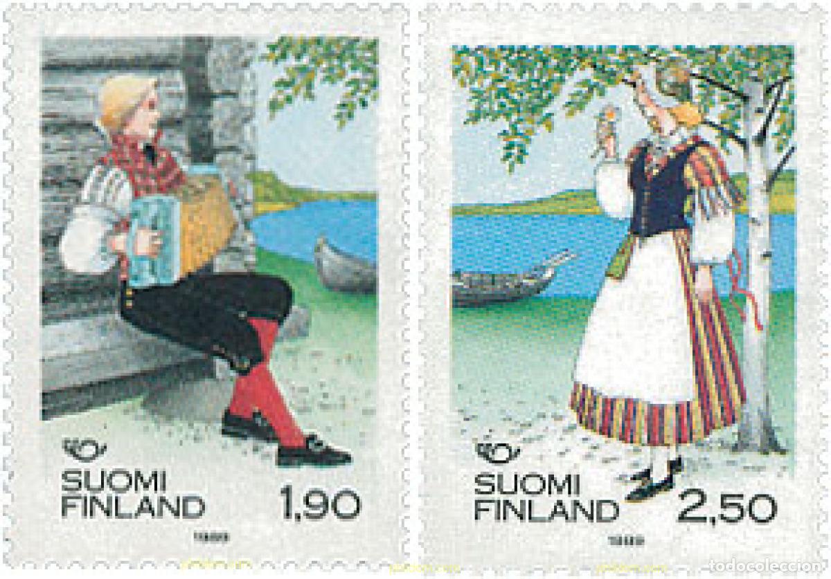 Sellos: 103219 MNH FINLANDIA 1989 NORDEN 89. VESTIDOS DE LOS PAISES NORDICOS