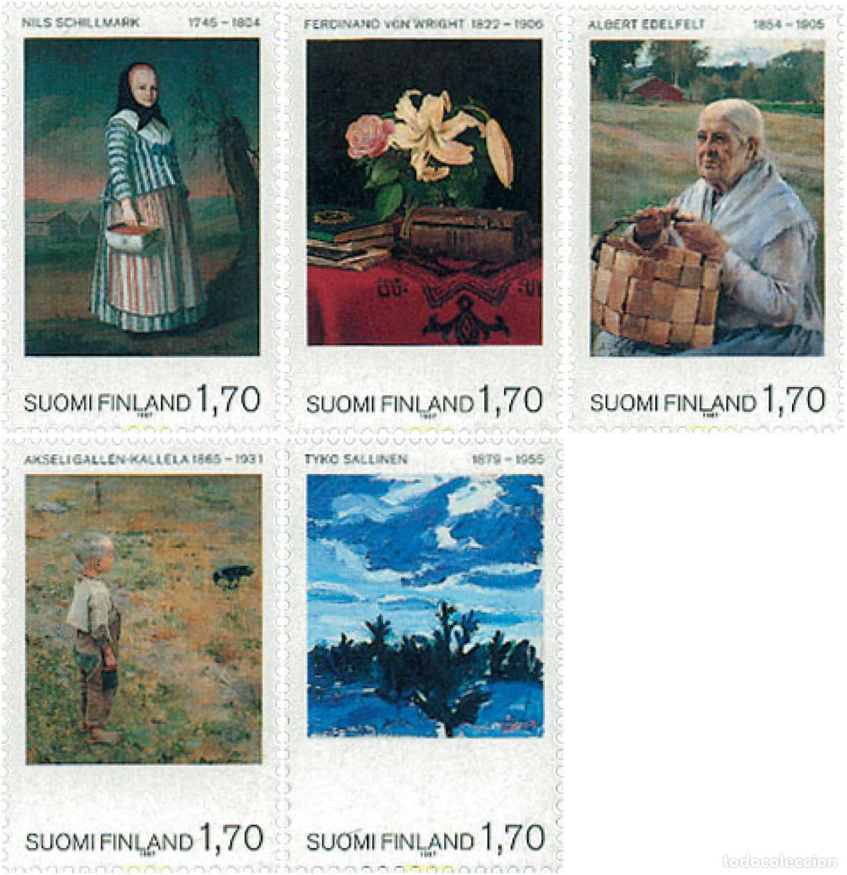 Sellos: 103189 MNH FINLANDIA 1987 CENTENARIO DEL MUSEO DE ARTE NACIONAL DEL ATHENEUM