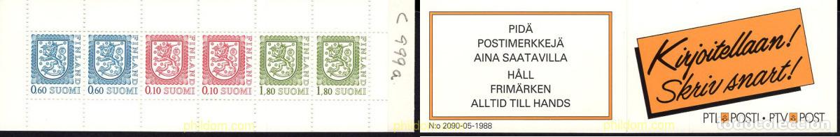 Sellos: 125722 MNH FINLANDIA 1988 ESCUDOS