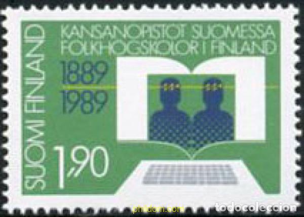 Sellos: 103233 MNH FINLANDIA 1989 CENTENARIO DE LAS ALTAS ESCUELAS POPULARES