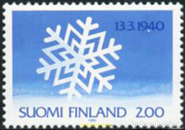 Sellos: 103245 MNH FINLANDIA 1990 50 ANIVERSARIO DEL FIN DE LA GUERRA DE INVIERNO