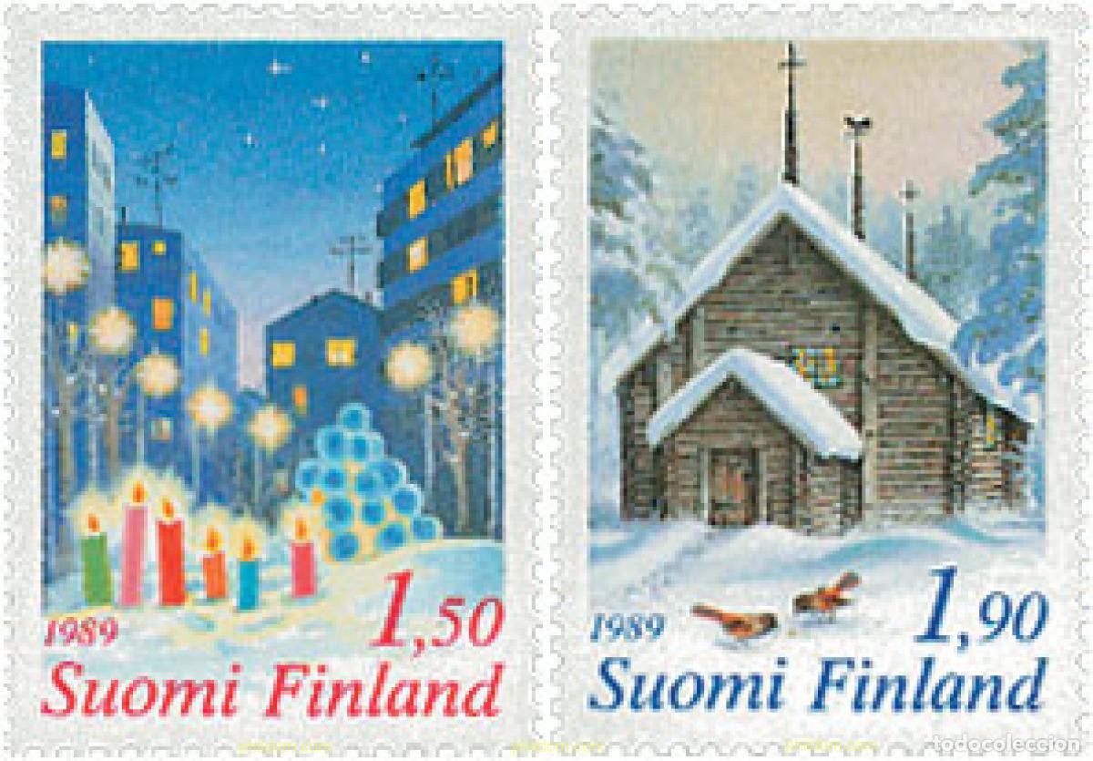 Sellos: 103238 MNH FINLANDIA 1989 NAVIDAD