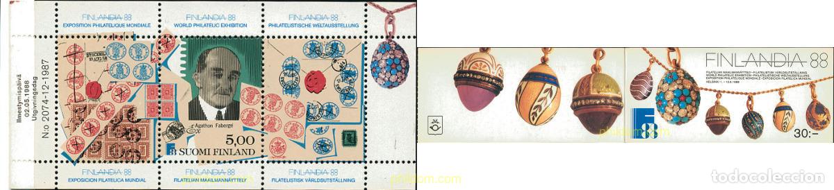 Sellos: 105573 MNH FINLANDIA 1988 FINLANDIA 88. EXPOSICION FILATELICA INTERNACIONAL
