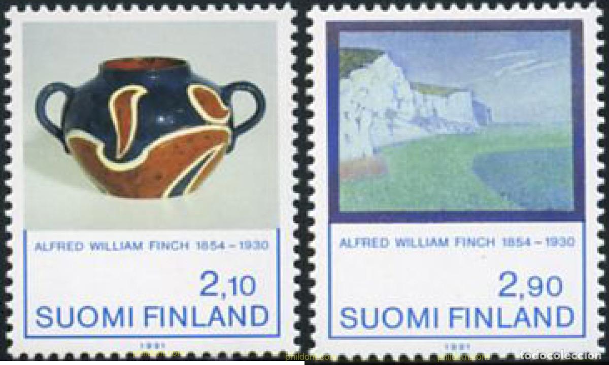 Sellos: 103261 MNH FINLANDIA 1991 HOMENAJE A ALFRED WILIAM FINCH