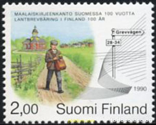 Sellos: 103246 MNH FINLANDIA 1990 CENTENARIO DEL SERVICIO POSTAL RURAL