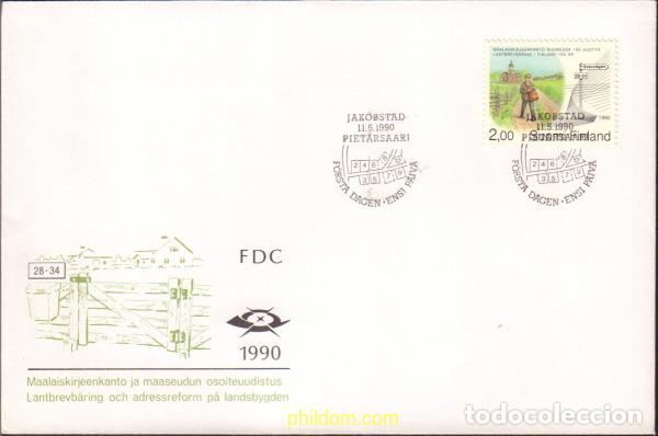 Sellos: 435017 MNH FINLANDIA 1990 CENTENARIO DEL SERVICIO POSTAL RURAL