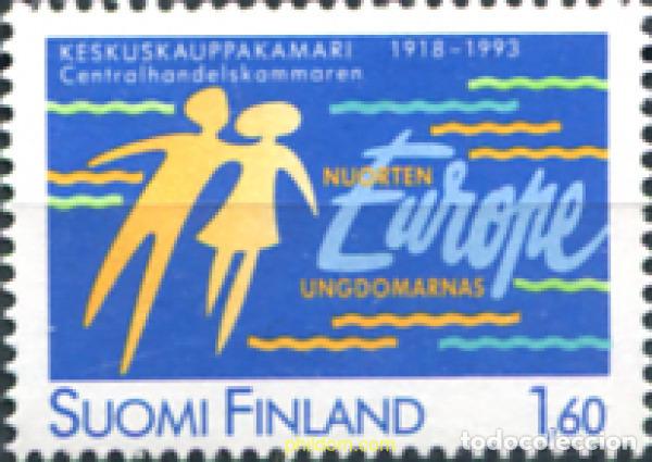 Sellos: 103300 MNH FINLANDIA 1993 75 ANIVERSARIO DE LA CAMARA DE COMERCIO CENTRAL