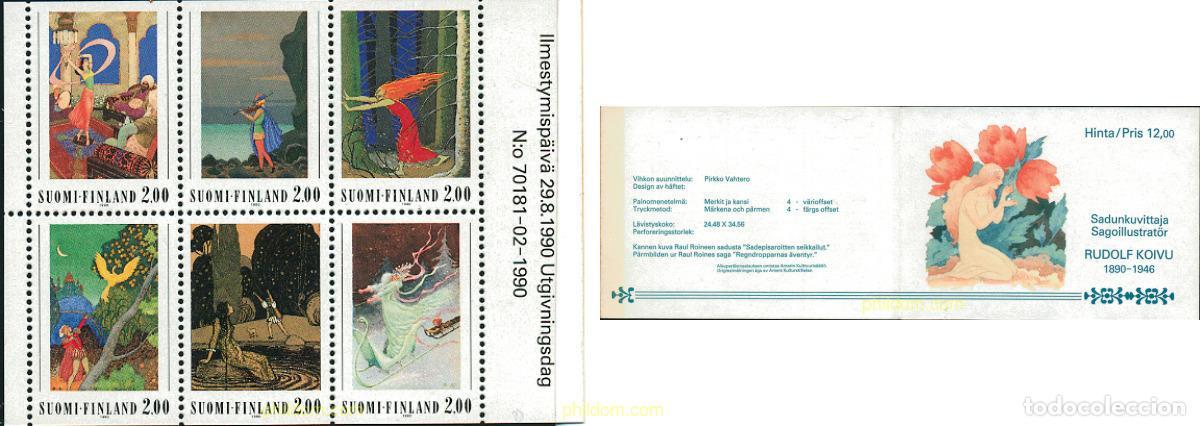 Sellos: 105575 MNH FINLANDIA 1990 CENTENARIO DEL NACIMIENTO DE RUDOLF KOIVU
