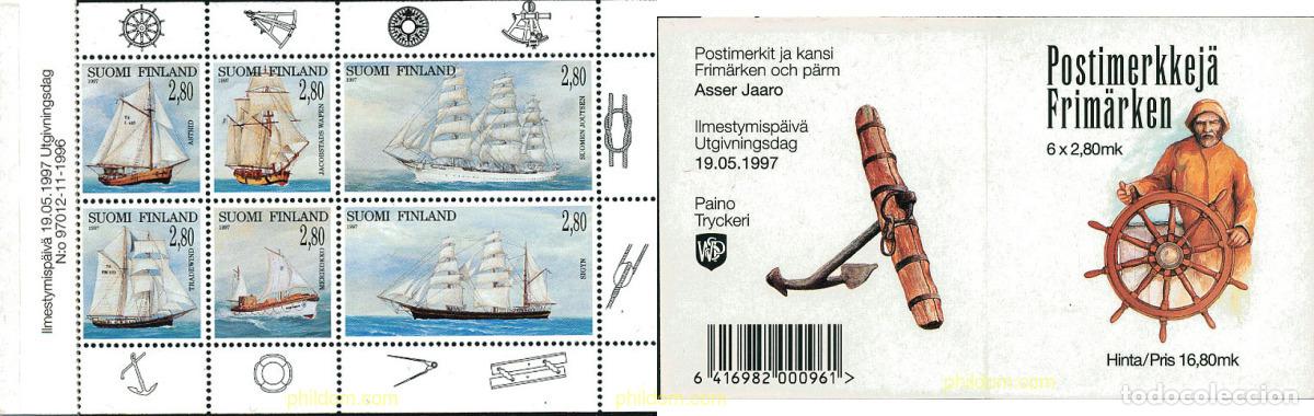 Sellos: 105589 MNH FINLANDIA 1997 VELEROS ANTIGUOS