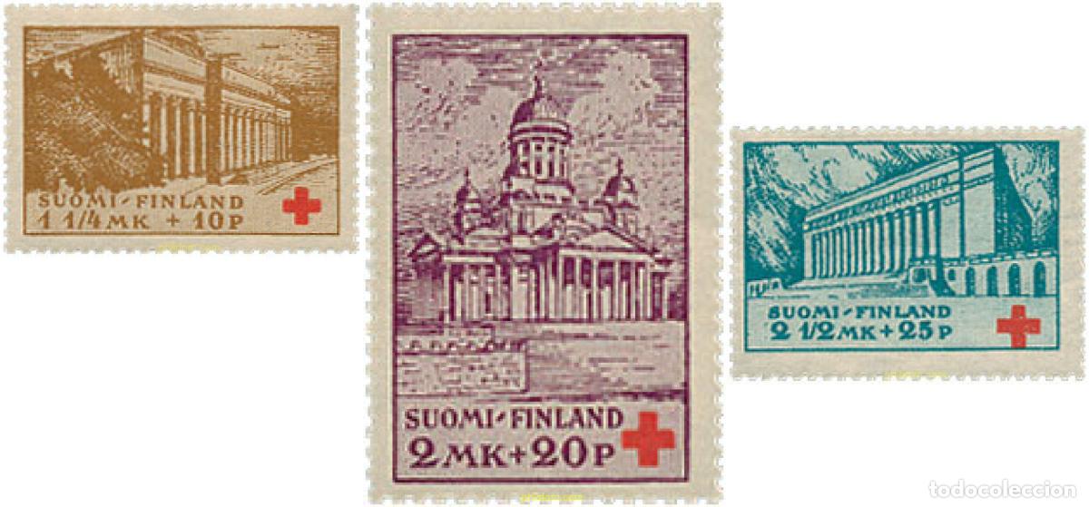 Sellos: 103422 MNH FINLANDIA 1932 A BENEFICIO DE LA CRUZ ROJA. HELSINKI