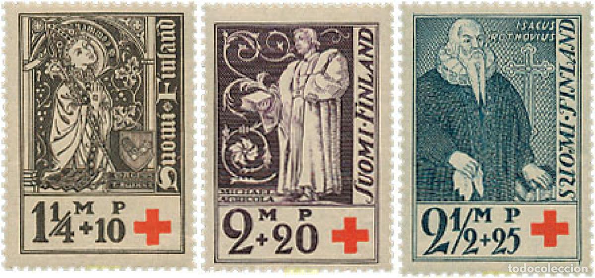 Sellos: 103423 MNH FINLANDIA 1933 A BENEFICIO DE LA CRUZ ROJA. TURKU