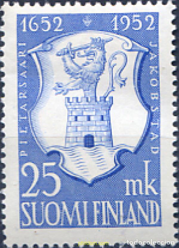 Sellos: 103545 MNH FINLANDIA 1952 300 ANIVERSARIO DE LA CIUDAD DE PIETARSAARI
