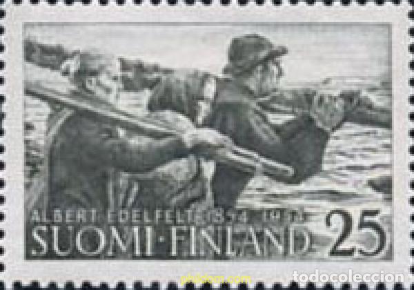 Sellos: 103551 MNH FINLANDIA 1954 CENTENARIO DEL NACIMIENTO DE ALBERT EDELFELT
