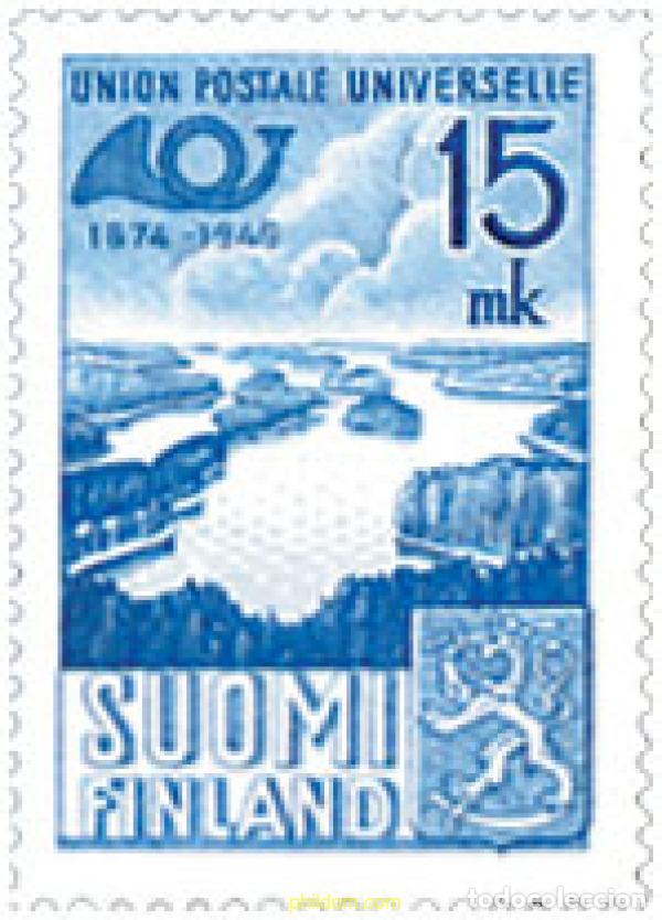 Sellos: 103537 MNH FINLANDIA 1949 75 ANIVERSARIO DE LA UPU