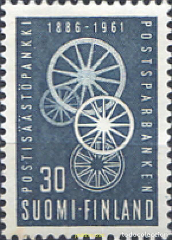 Sellos: 103600 MNH FINLANDIA 1961 75 ANIVERSARIO DE LA CAJA DE AHORROS POSTAL