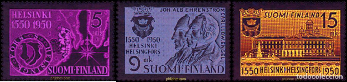 Sellos: 210401 HINGED FINLANDIA 1950 400 ANIVERSARIO DE LA CIUDAD DE HELSINKI