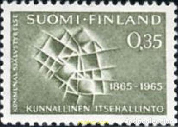 Sellos: 103619 MNH FINLANDIA 1965 CENTENARIO DE LAS ASAMBLEAS COMUNALES