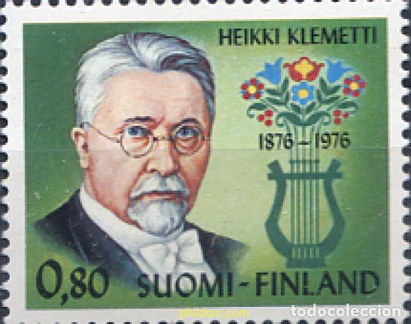 Sellos: 103690 MNH FINLANDIA 1976 CENTENARIO DEL NACIMIENTO DE HEIKKI VALENTIN KLEMETTI