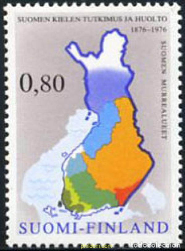 Sellos: 103691 MNH FINLANDIA 1976 CENTENARIO DE LA SOCIEDAD DE LA LENGUA NACIONAL