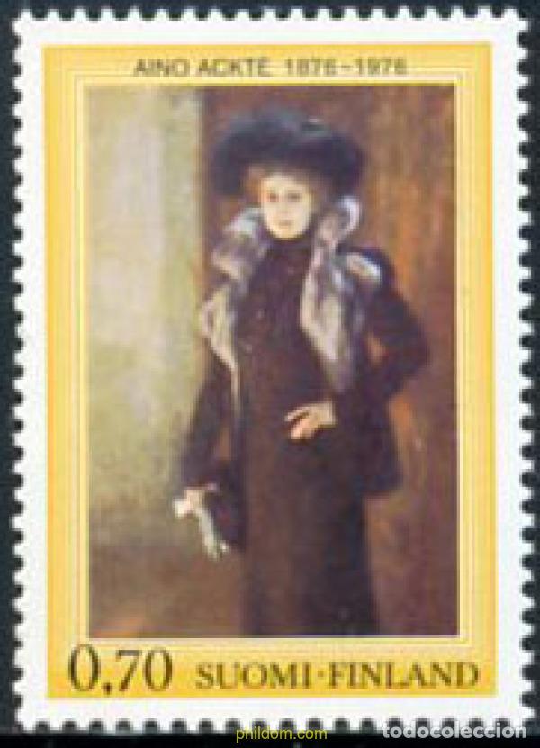 Sellos: 103706 MNH FINLANDIA 1976 CENTENARIO DEL NACIMIENTO DE AINO ACKTE
