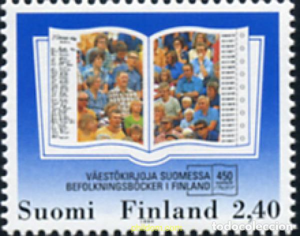 Sellos: 103878 MNH FINLANDIA 1994 450 ANIVERSARIO DEL REGISTRO DE POBLACION