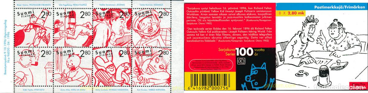 Sellos: 105585 MNH FINLANDIA 1996 CENTENARIO DEL COMIC