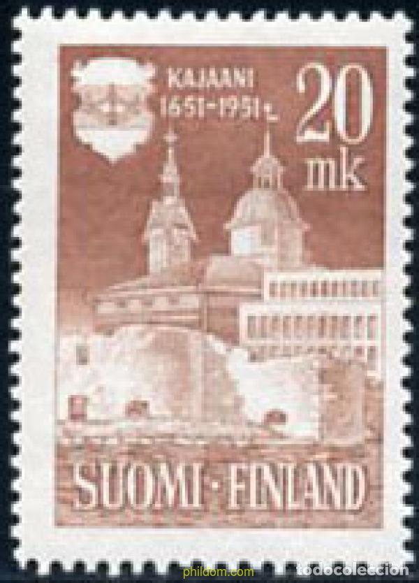 Sellos: 109226 MNH FINLANDIA 1951 300 ANIVERSARIO DE LA FUNDACION DE KAJAANI
