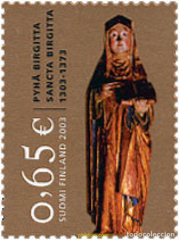 Sellos: 116635 MNH FINLANDIA 2003 700 ANIVERSARIO DEL NACIMIENTO DE SANTA BRIGIDA