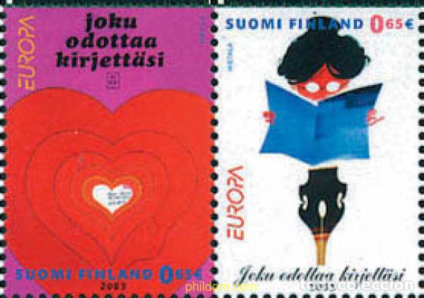 Sellos: 122836 MNH FINLANDIA 2003 EUROPA CEPT. ARTE DEL CARTEL